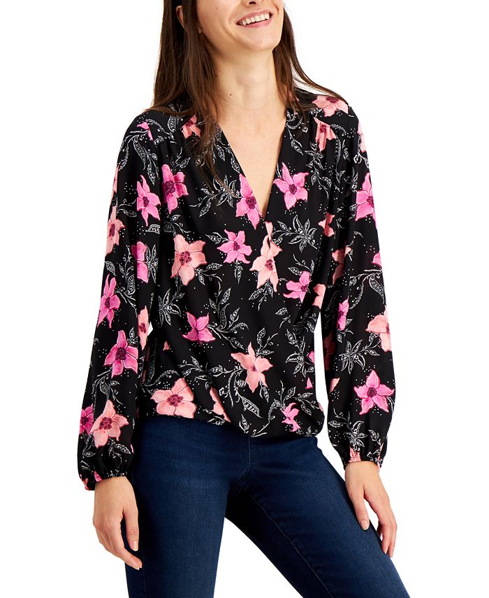 Macy's outlet surplice top