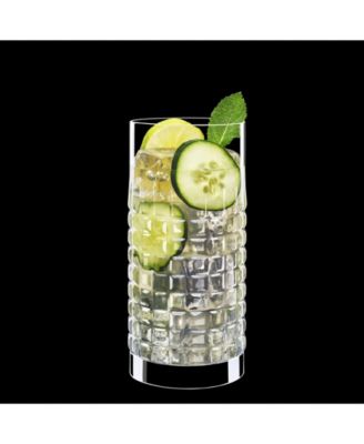 Mixology 16.25 Oz Charme Hi-Ball Glasses, Set of 4