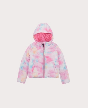 image of Big Girls Tie Dye Puffer Jacket