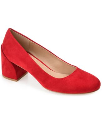 macy's red shoes heels