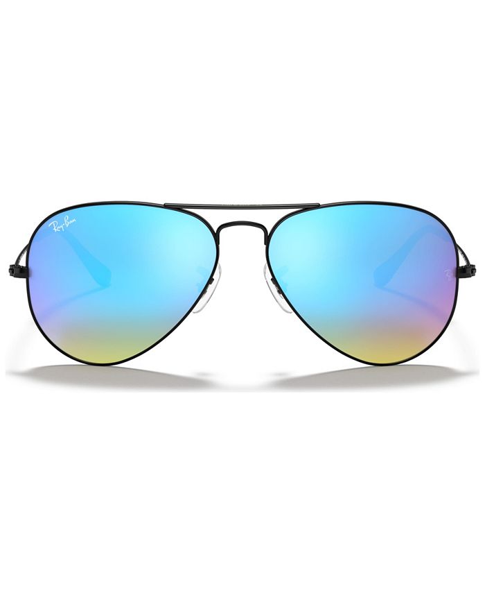 Ray-Ban Sunglasses, RB3025 AVIATOR FLASH LENSES GRADIENT & Reviews -  Sunglasses by Sunglass Hut - Handbags & Accessories - Macy's