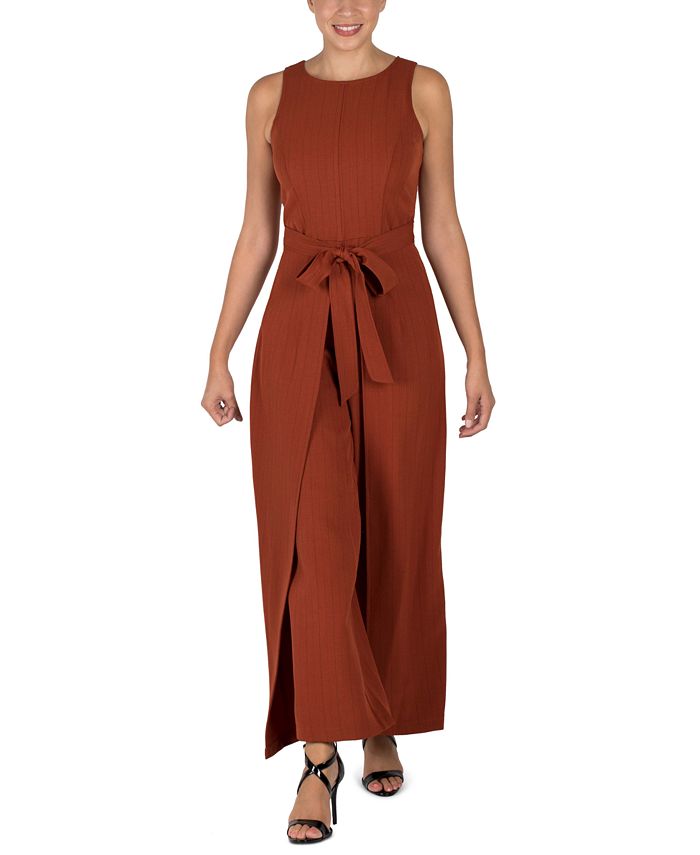 julia jordan TieWaist Jumpsuit Macy's