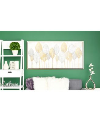 by Cosmopolitan Brown Contemporary Canvas Wall Art, 27 x 55