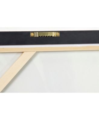 by Cosmopolitan Gold Contemporary Abstract Canvas Wall Art, 30" x 40"