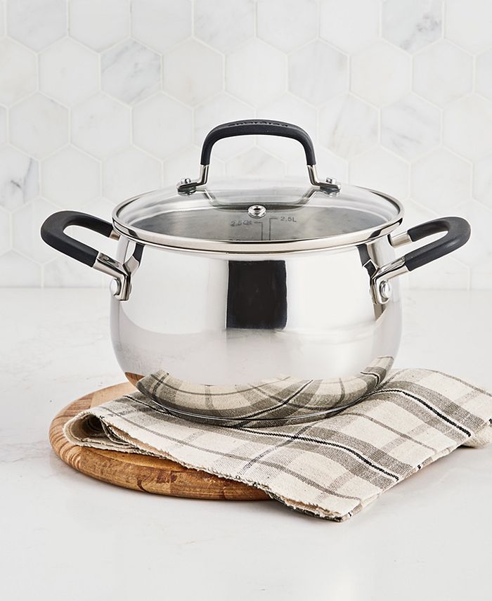 The cellar Stainless Steel 2.5-Qt. Covered Sauce Pot, Created for Macy's