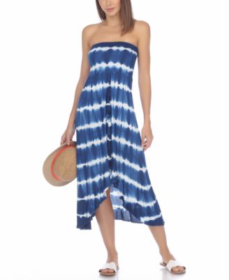 Raviya - Strapless High-Low Dress Cover-Up