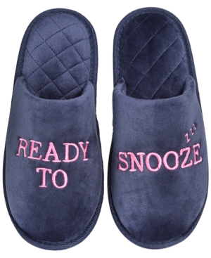 image of Jenni Women-s Ready to Snooze Slippers, Created for Macy-s