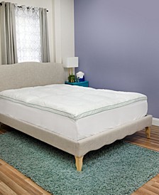 CLOSEOUT! Fresh and Clean 2.5" Down Alternative Mattress Topper with Ultra-Fresh Treated Fabric