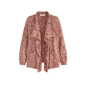 Women's Plus Size Long Sleeve Cascading Cardigan
