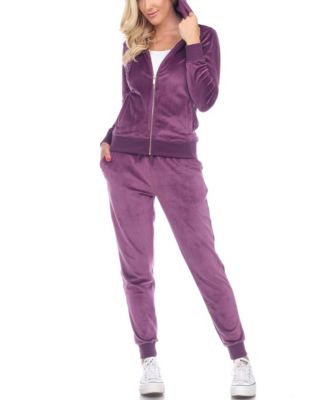 purple polo sweat suit