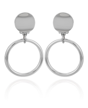 image of T Tahari Women-s Essential Clip Gypsy Hoop Earring