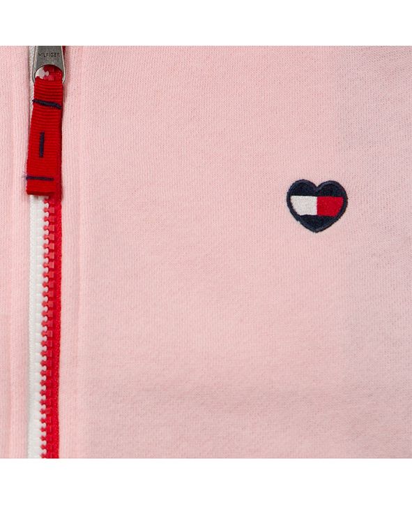 Tommy Hilfiger Toddler Little Big Girls Heart Flag Print Plush Robe Red Size 2t 3t main image 1