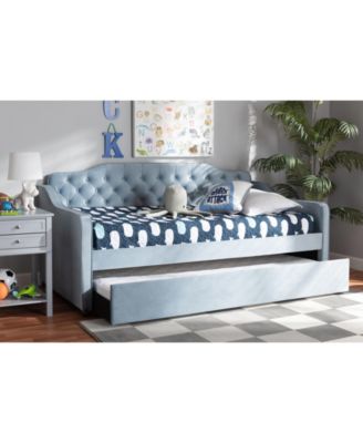 Freda Traditional and Transitional Twin Size Daybed with Trundle