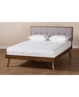 Alke Mid-Century Modern Queen Size Platform Bed