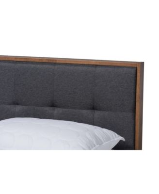 Alke Mid-Century Modern Queen Size Platform Bed