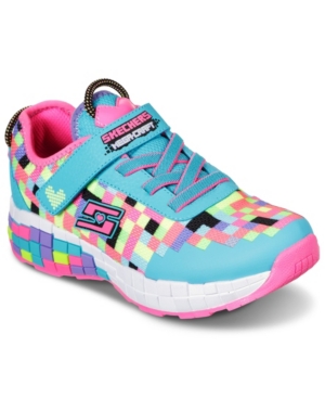 image of Skechers Little Girls Mega-Craft Power Pixels Casual Sneakers from Finish Line