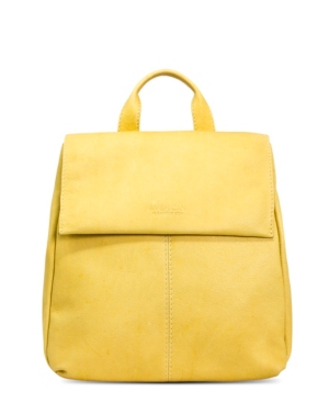 American Leather Co. Liberty Leather Backpack In Pale Yellow