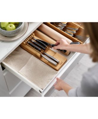 DrawerStore Bamboo 2-Tier Knife Organizer