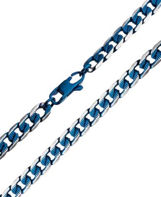 Men's Curb Chain Necklace and Bracelet Set