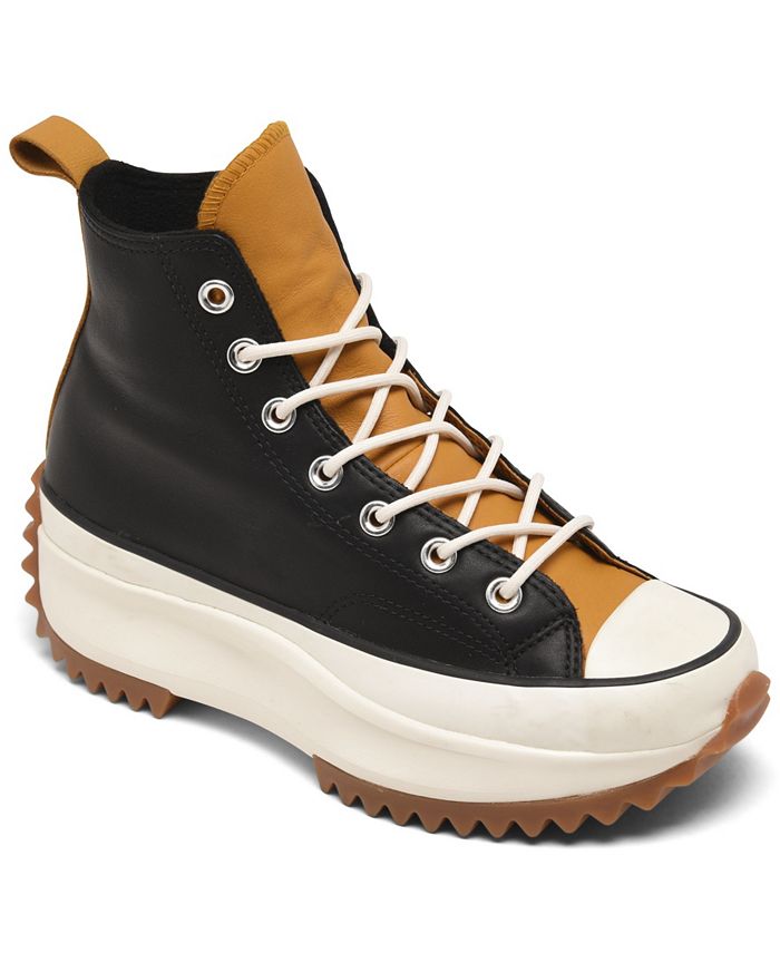 krigerisk studieafgift perler Converse Women's Run Star Hike Leather Platform Sneaker Boots from Finish  Line - Macy's
