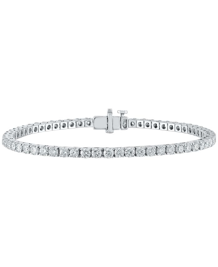 Macy's Diamond Tennis Bracelet (5 ct. t.w.) in 14k White Gold Macy's