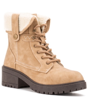 image of Olivia Miller Women-s Princeton Lug-sole Booties Women-s Shoes