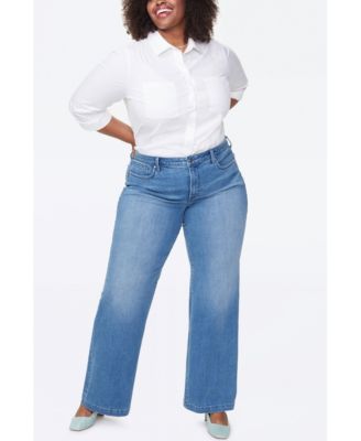 petite plus size wide leg jeans