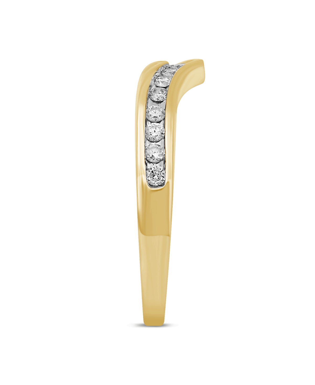 Diamond Chevron Band (1/4 ct. t.w.) in 14k White or- Yellow Gold