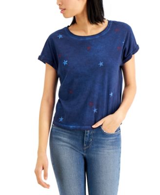 INC International Concepts - Cotton Star-Print T-Shirt