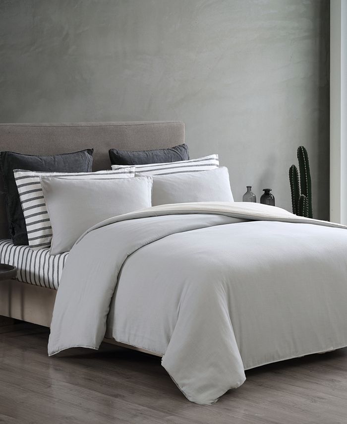 ED Ellen Degeneres Washed Cotton Full/Queen Duvet Cover Set, 3 Piece