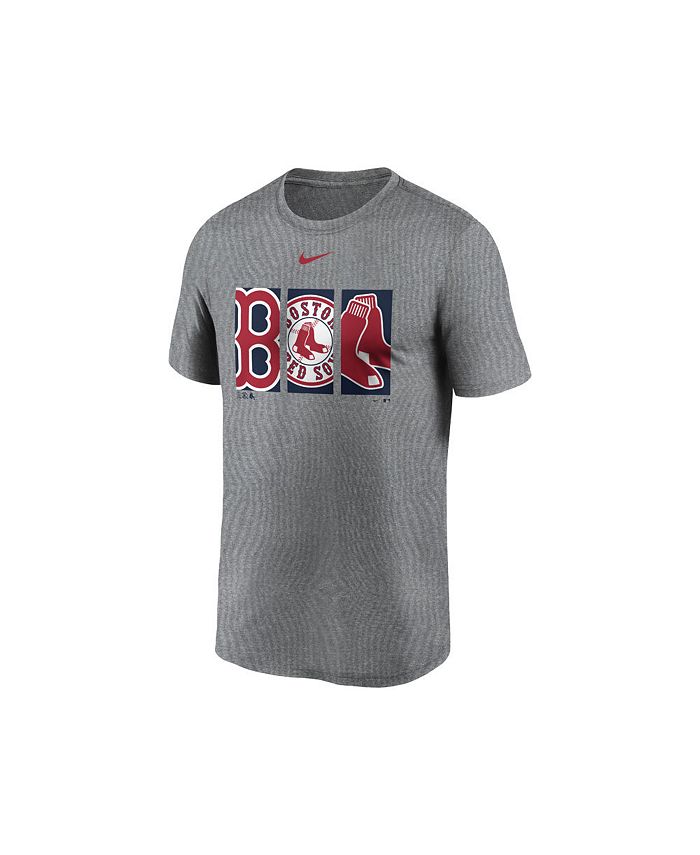 Nike Men's Boston Red Sox Triptych Logo Legend T-Shirt - Macy's