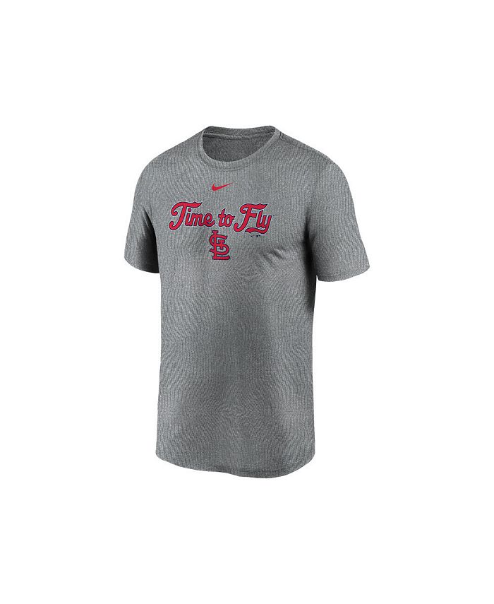St. Louis Cardinals Nike Tryptich Logo Legend Performance T-Shirt - Gray