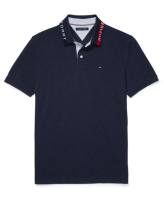 Tommy Hilfiger - Men's Isaac Custom-Fit Logo Tipped Polo Shirt with Magnetic Buttons
