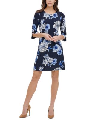tommy hilfiger blue floral dress