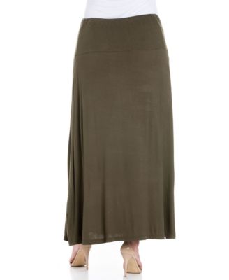 Plus Size Maxi Skirt