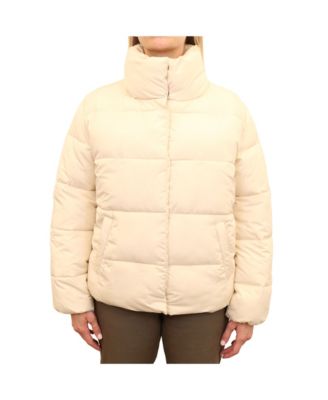 tan puffer coat womens