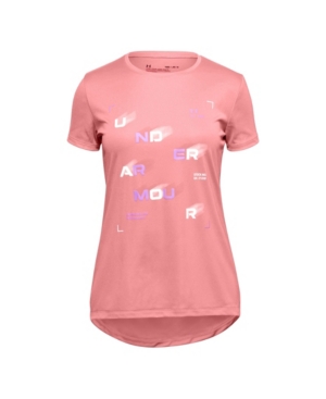 image of Under Armour Big Girls Branded Short Sleeve Tech Tee