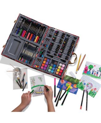 Fao Schwarz Kids Art Studio Portable with Chipboard Case 127pc
