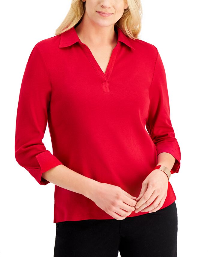 Macys cotton best sale tops