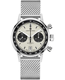Men's Swiss Automatic Chronograph Intra-Matic Stainless Steel Mesh Bracelet Watch 40mm