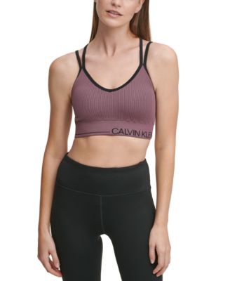 calvin klein v neck sports bra