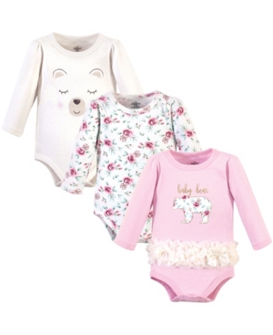 Baby Girls 3 Piece Cotton Bodysuits