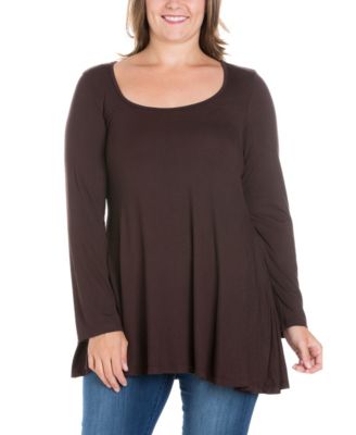 Women's Plus Size Poised Swing Tunic Top