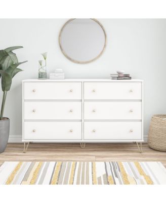 Novogratz Collection Novogratz Finley 6 Drawer Dresser