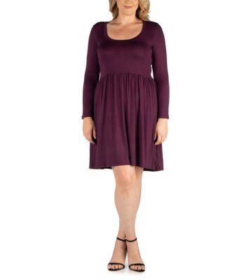 macys plum dress