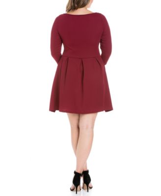 Women's Plus Size Perfect Fit and Flare Dress