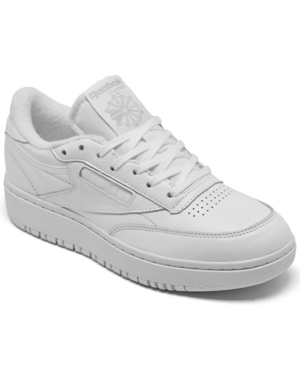 image of Reebok Women-s Club C Double Platform Casual Sneakers from Finish Line