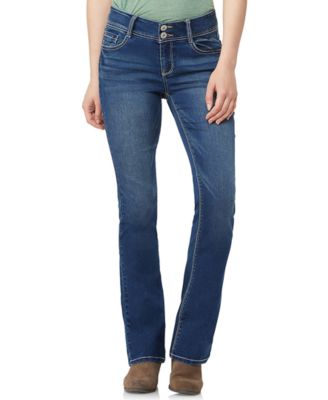 WallFlower - Juniors' Insta-Stretch Luscious Curvy Mid-Rise Bootcut Jeans