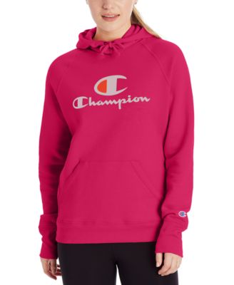 champion pink hoodie women's