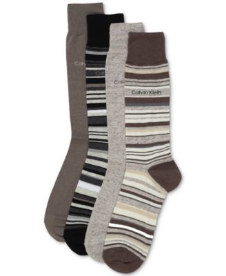 Men's 4-Pack Multi-Stripe Dress Socks